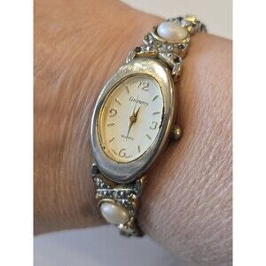 Running Gramercy Women's Quartz Watch Stretch Band Faux Moonstone Rhinestone